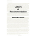 Letters of Recommendation