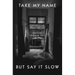 Take My Name But Say It Slow: Essays