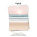 Aesthetic Beach Stationery Paper: Cute Letter Writing Paper for Home, Office, Letterhead Design, 25 Sheets