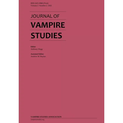 Journal of Vampire Studies: Vol. 2, No. 2 (2022)