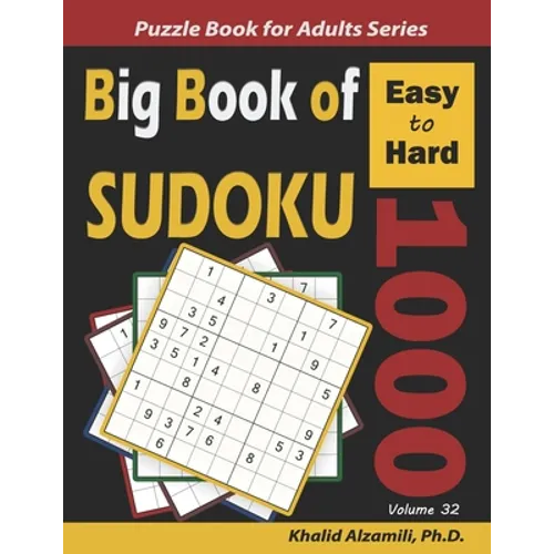 Big Book of Sudoku: 1000 Easy to Hard Puzzles