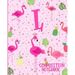 Composition Notebook L: Pink Flamingo Initial L Composition Wide Ruled Notebook