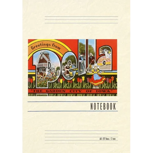 Vintage Lined Notebook Greetings from Pella