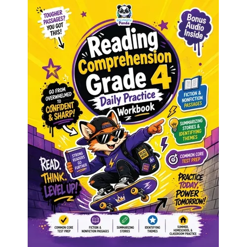 Reading Comprehension Grade 4 Daily Practice Workbook: Common Core 4th Grade Reader Test Prep Activity Resource Nonfiction & Fiction Passages, Summari