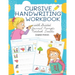 Cursive Handwriting Workbook with Guided Journal Prompts Notebook Doodles English French: My first learn to write workbook dnealian handwriting practi