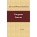 Best UCAS Personal Statement: COMPUTER COURSES: Computer Courses