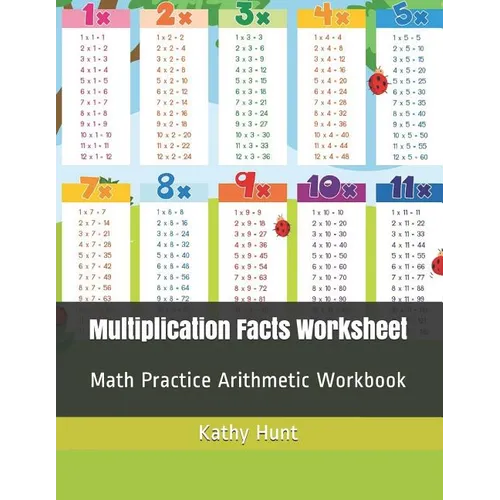 Multiplication Facts Worksheet: Math Practice Arithmetic Workbook