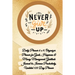 Daily Planner 6 x 9 - NEVER GIVE UP, Organizer Planner for Goals, Happiness & Money Management, Gratitude Journal to Increase Productivity, Undated 12