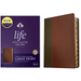 NKJV Life Application Study Bible, Third Edition, Large Print (Leatherlike, Brown/Mahogany, Indexed, Red Letter)