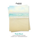 Pastel Beach Stationery Paper: Aesthetic Letter Writing Paper for Home, Office, Letterhead Design, 25 Sheets
