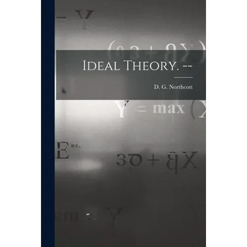 Ideal Theory. --