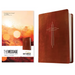 The Message Deluxe Gift Bible (Leather-Look, Dark Brown Gold Cross): The Bible in Contemporary Language