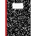 Marble Notebook A4: Black and Red Spine College Ruled Journal