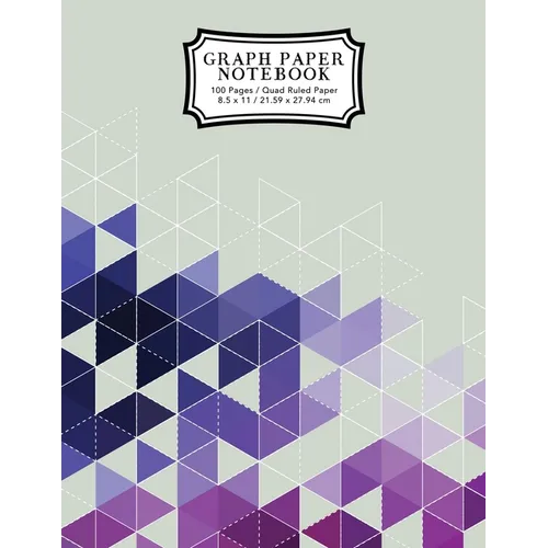 Graph Paper Notebook: Purple Grid Boxes Grid Paper Composition Notebook, Graphing Paper, Quad Ruled