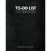 To Do List Notebook: Personal & Business Tasks With Priority Status, Daily To Do List, Checklist Paper Agenda 8.5 x 11 - Minimal Black Edition
